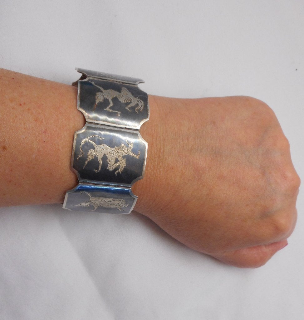 Zilveren antieke royale armband nr.1057