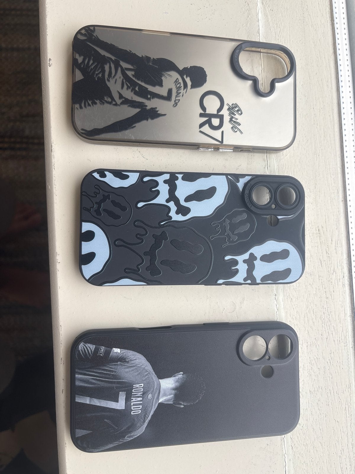 3 iPhone 16 Hoesjes - Ronaldo & Trendy Designs, IPhone 16, Nieuw, Hoesje of Tasje, Ophalen of Verzenden