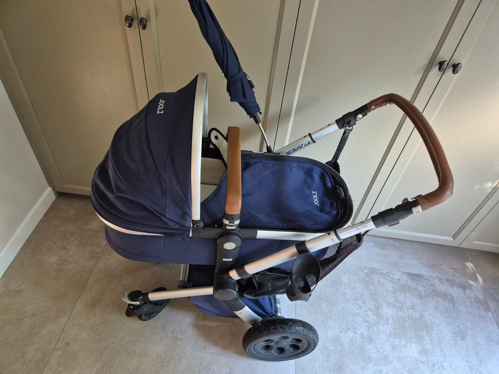 Joolz Day Navy Blue 2-in-1 kinderwagen, Gebruikt, Luchtbanden, Combiwagen, Ophalen