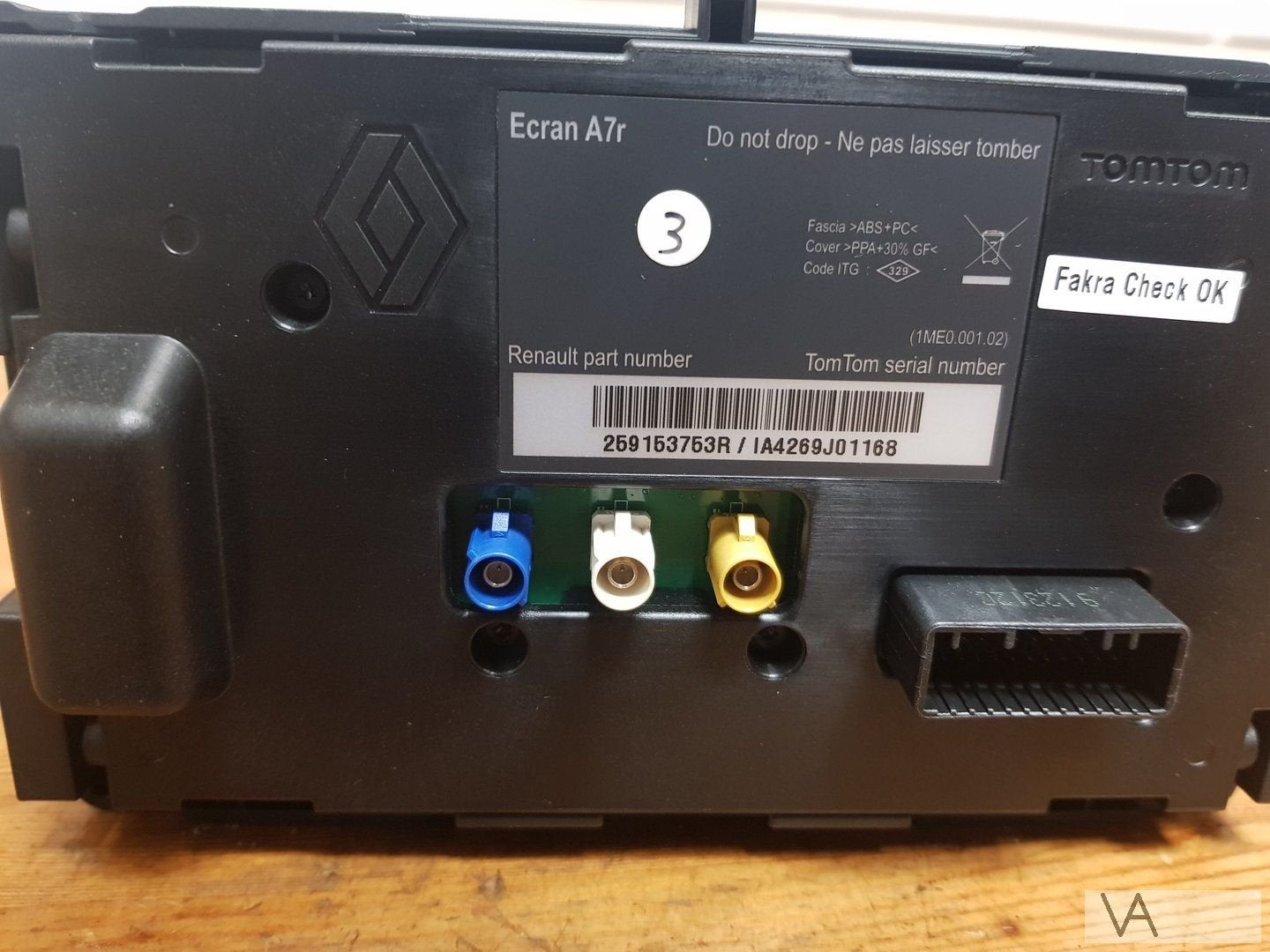 Renault Scenic Megane Laguna navigatie display 2009-2015 75, Auto-onderdelen, Dashboard en Schakelaars, Gebruikt, -, Renault, -