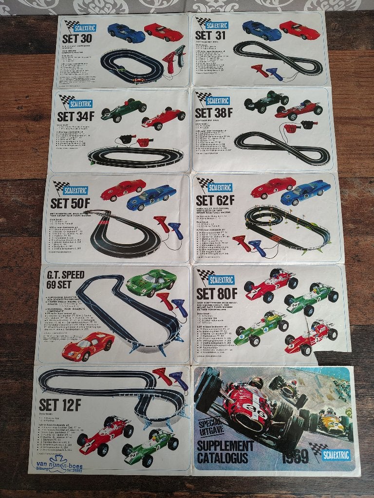 Catalogus: Scalextric / Racebaan /1:32 / 1969, Verzenden, Gebruikt, Elektrisch, Carrera