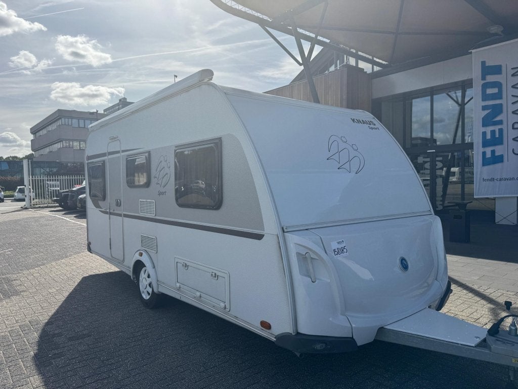 Knaus Sport 460 EU 2017 Mover,Tent,Luifel!!!, Caravans en Kamperen, 2 aparte bedden, Bedrijf, Treinzit, 4 tot 5 meter