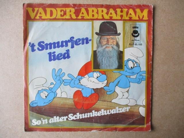 s5574 vader abraham - t smurfenlied, Cd's en Dvd's, Vinyl Singles, Ophalen, Gebruikt, Overige genres, 7 inch