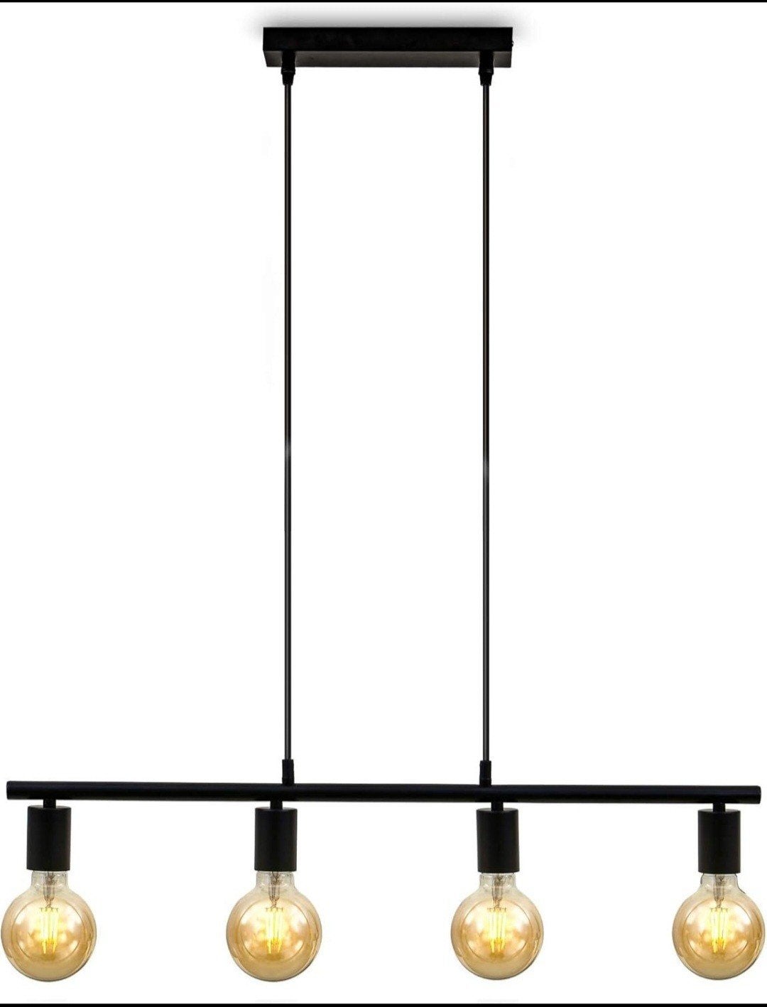 Titel: Nieuwe moderne 4-lichts hanglamp zwart – in originele, Ophalen of Verzenden, Nieuw