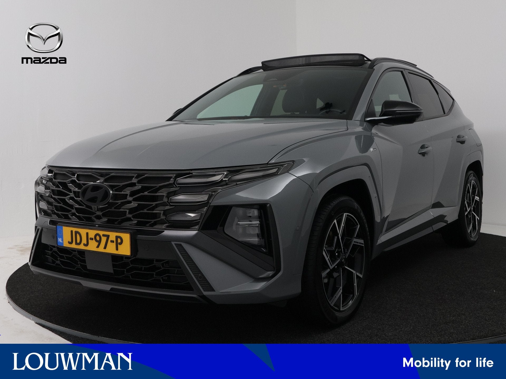 Hyundai Tucson 1.6 T-GDI HEV N Line Sky | Krell Audio | Pano, Auto's, Gebruikt, 4 cilinders, Hybride Elektrisch/Benzine, Tucson