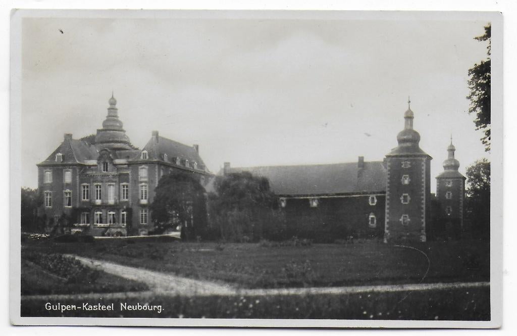 Gulpen Kasteel Neubourg Oude Gelopen Ansichtkaart B5413, Verzamelen, Ophalen of Verzenden, 1940 tot 1960, Gelopen, Limburg