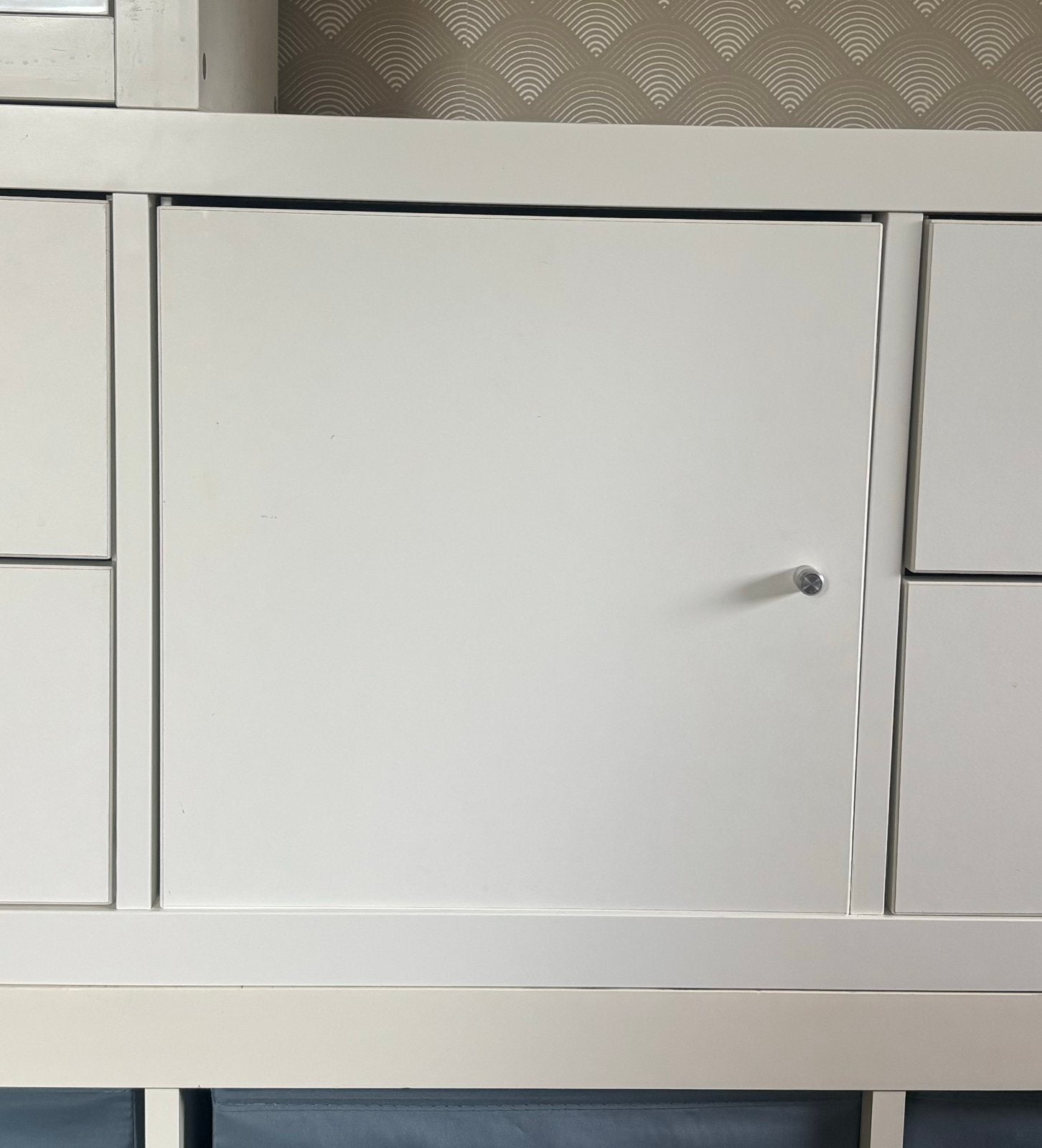 Wit kastdeurtje en inzet voor IKEA Kallax / Expedit, Huis en Inrichting, Kasten | Wandmeubels, Ophalen, Zo goed als nieuw, Minder dan 150 cm