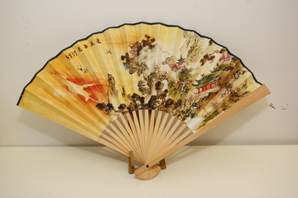 Vintage Chinese waaier. Nieuw., China, Ophalen of Verzenden, Hout