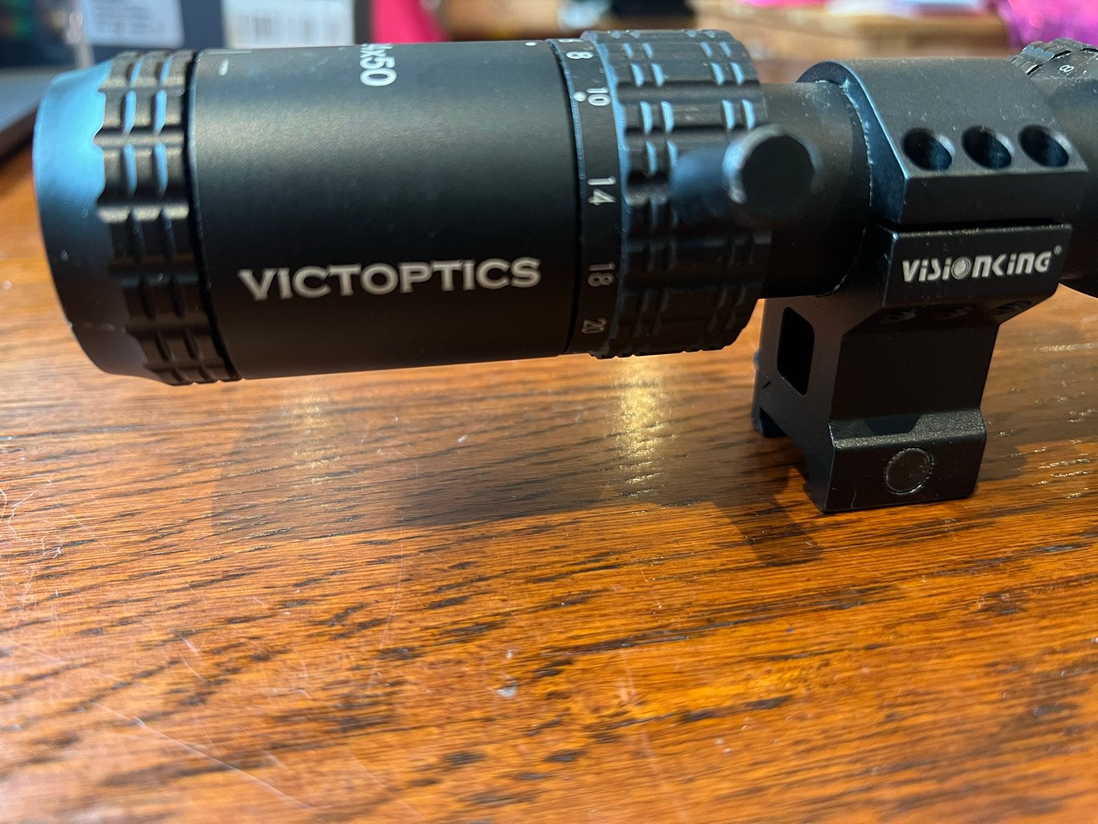 Victoptics 6-24x50 Richtkijker met Montage, Sport en Fitness, Schietsport-accessoires, Ophalen of Verzenden, Zo goed als nieuw