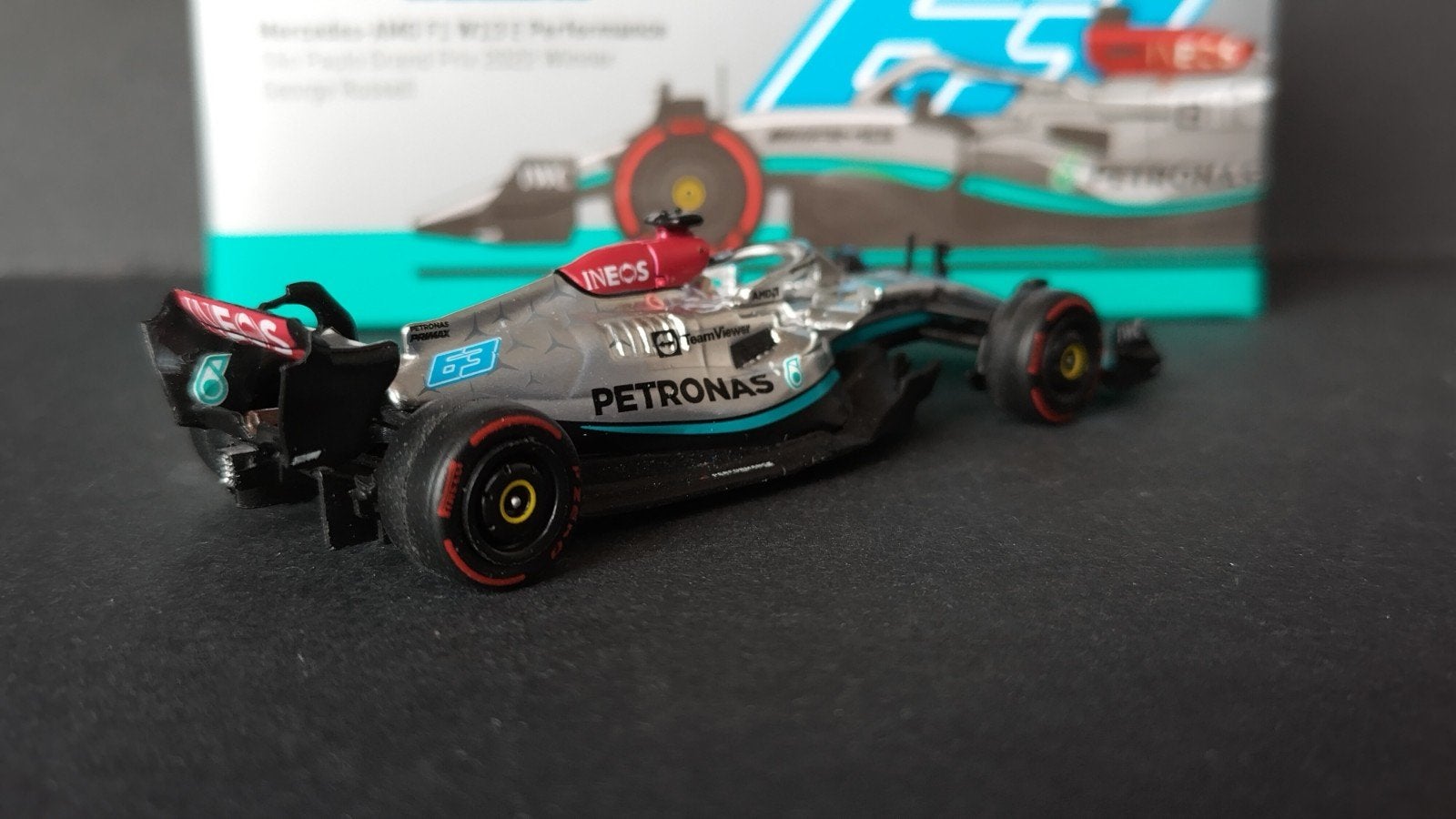 Mercedes W13e F1 George Russell Sao Paulo 2022 Tarmac Pol, Auto, Verzenden, ., Nieuw
