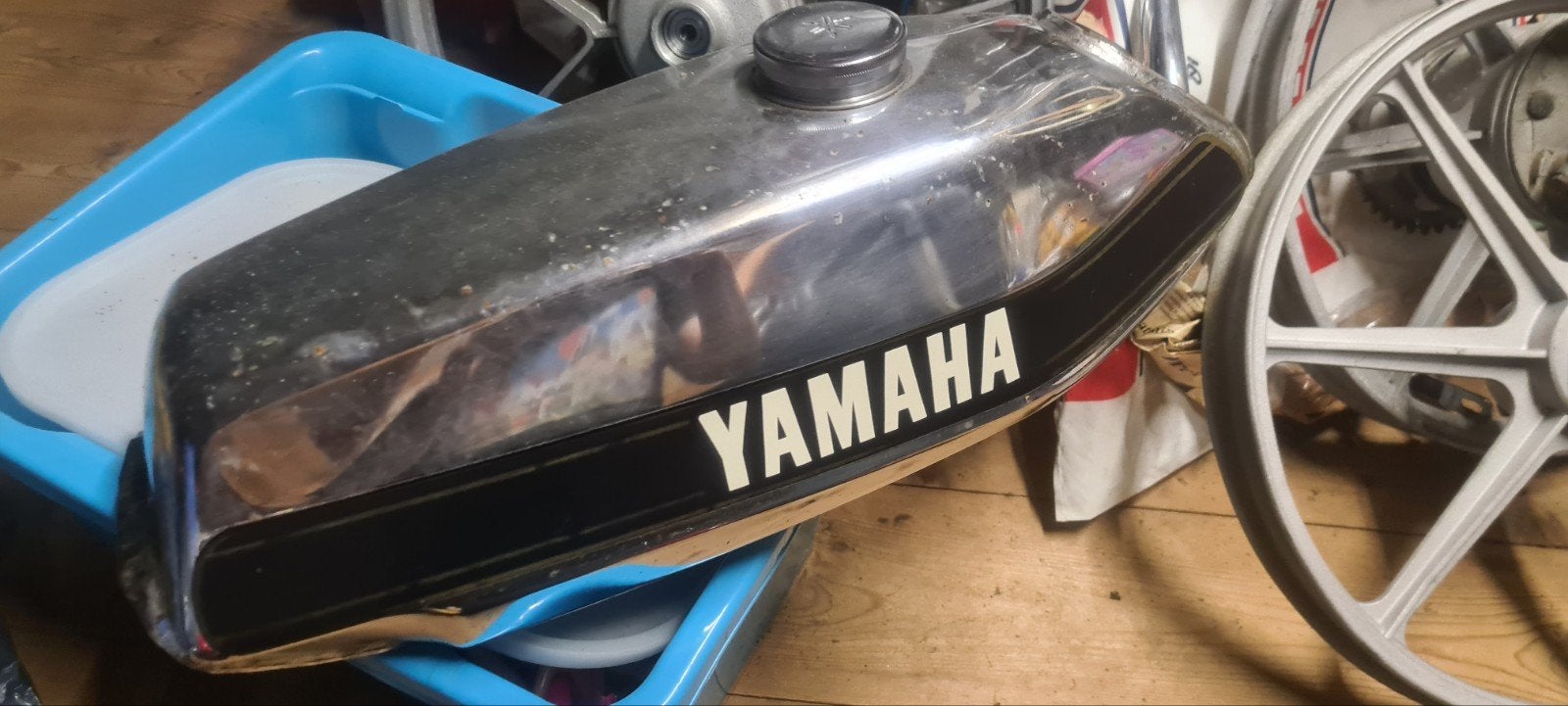 yamaha fs1 chroom tank, Fietsen en Brommers, Ophalen of Verzenden, Gebruikt, Tank, Yamaha