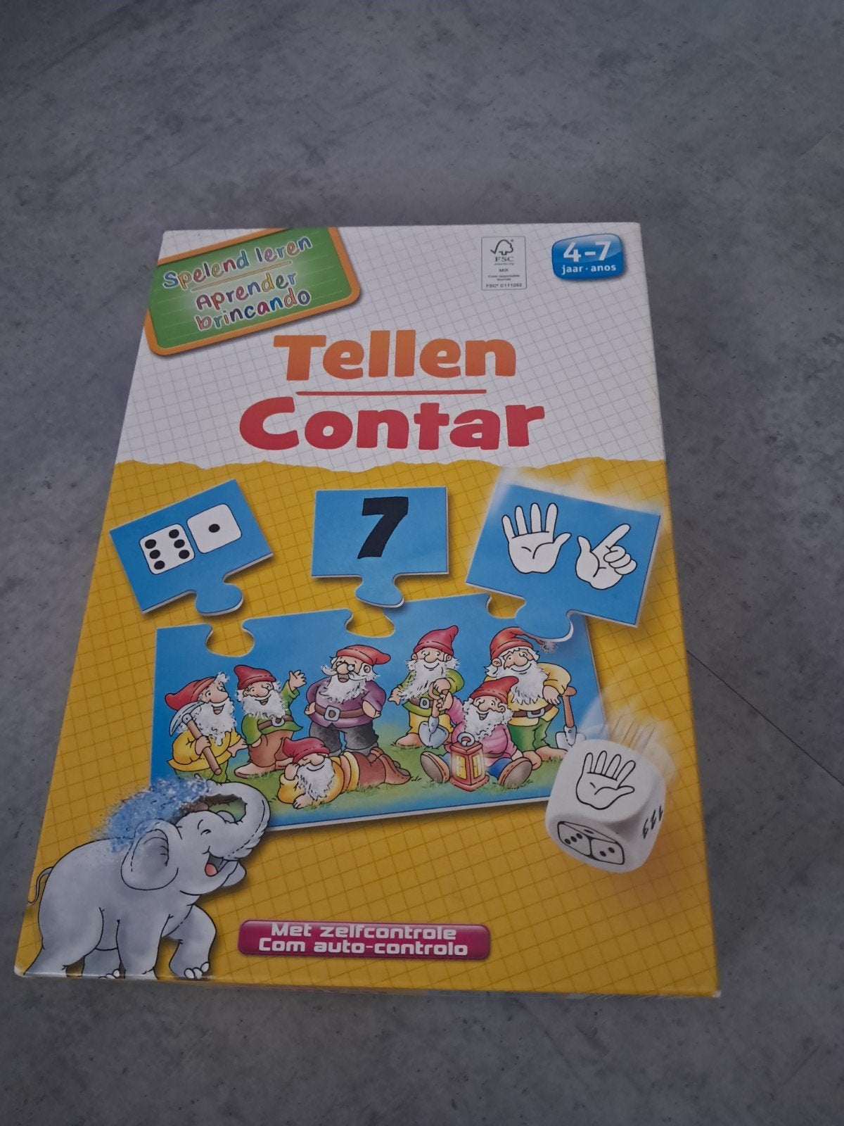 Spelend leren tellen voor kinderen 4-7 jaar, Ophalen, Zo goed als nieuw
