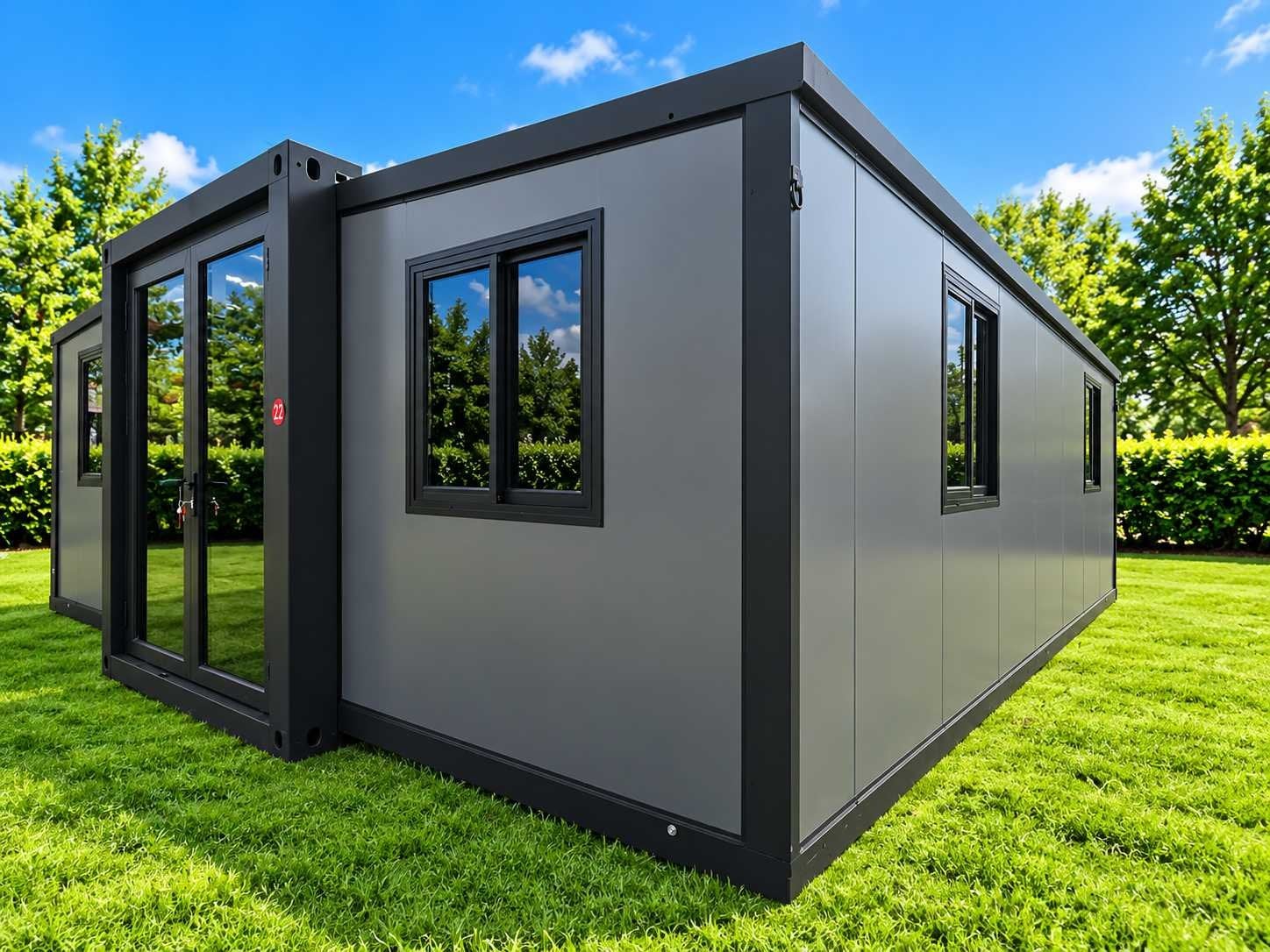 Rhino Houses 30ft zwart Tiny house