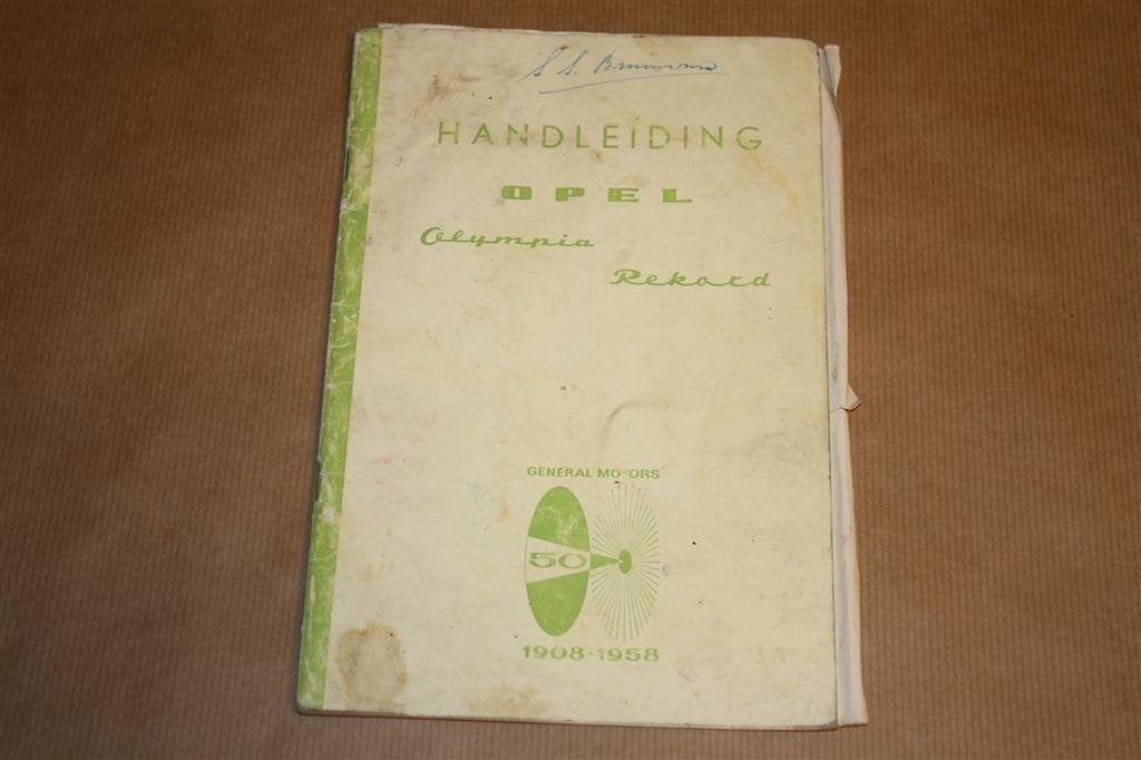 Handleiding Opel Olympia / Rekord - Jubileumuitgave 1958, Ophalen of Verzenden