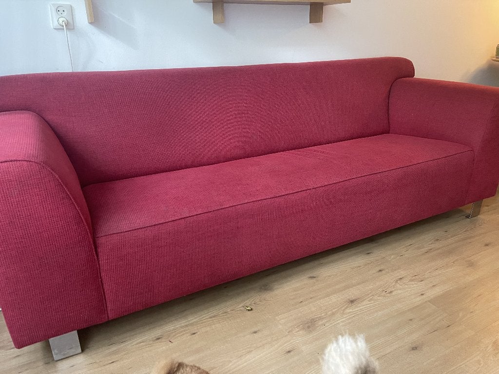 bank, Huis en Inrichting, Ophalen, Gebruikt, Driepersoons, 75 tot 100 cm