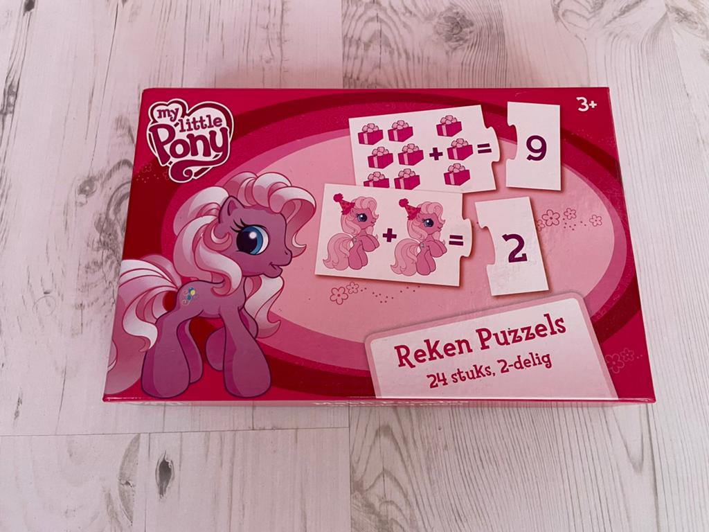 My Little Pony reken puzzels, Ophalen of Verzenden, 10 tot 50 stukjes, Zo goed als nieuw, 4 tot 6 jaar