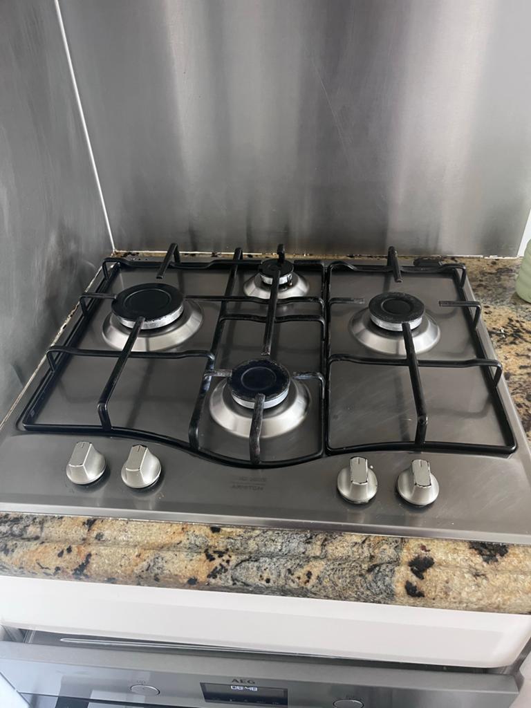 Ariston 4-pits gasfornuis - Inbouw, Ophalen, Gebruikt, 4 kookzones, Inbouw