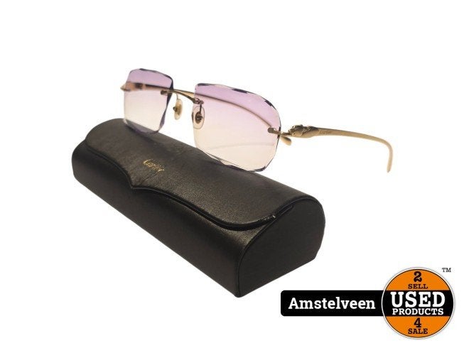 Cartier CT00610 Gold Panthere Bril 135 | Nette Staat, Sieraden, Tassen en Uiterlijk, Cartier, Gebruikt, Support@cartier.com, 13 Rue de la Paix, 75002 Paris
France