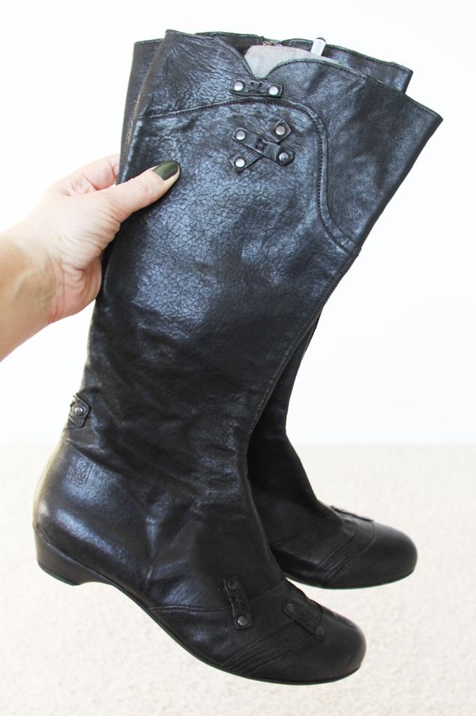 Mooie Leren Brako Anatomic Laarzen -s11 (Maat 40) € 65,-, Hoge laarzen, Zwart, Ophalen of Verzenden, Zo goed als nieuw