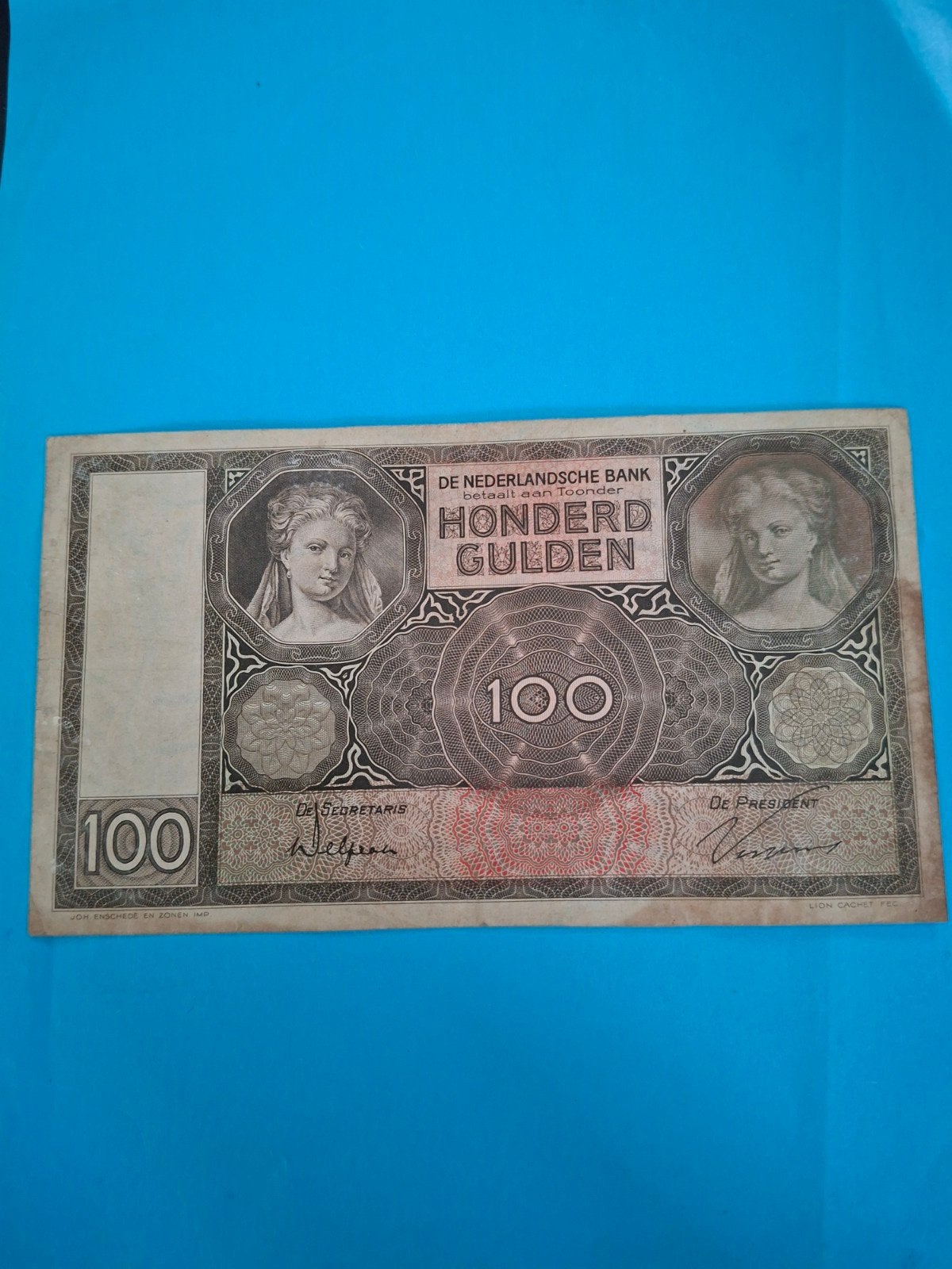 10 gulden Luitspelende Vrouw proofserie uit 1931 in ZF
Serie, Postzegels en Munten, Bankbiljetten | Nederland, Ophalen of Verzenden