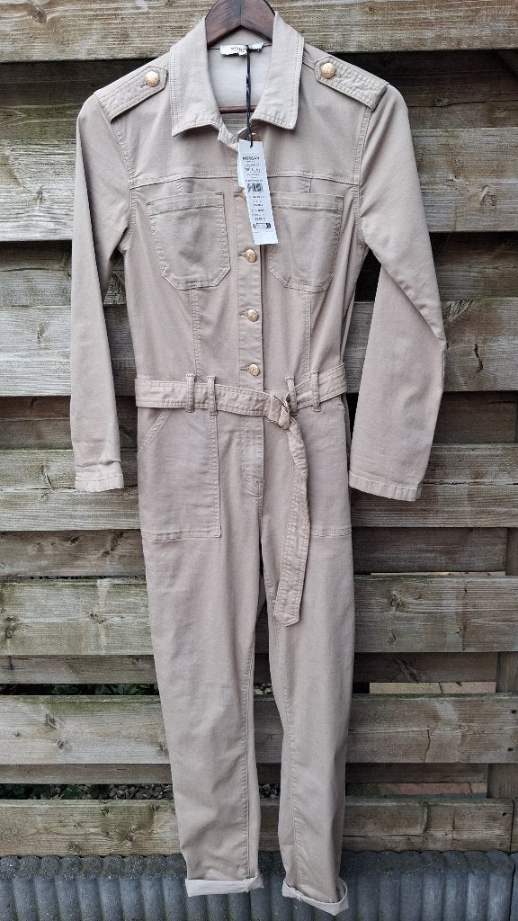 Nieuw: Morgan Jumpsuit Beige Met Kaartjes Maat S, Kleding | Dames, Beige, Nieuw, Maat 36 (S), Morgan