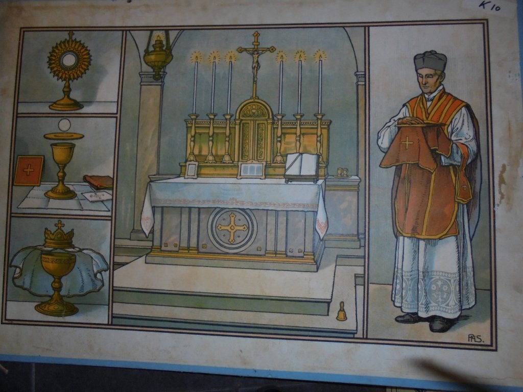 ANTIEK KERK PLAAT, Ophalen of Verzenden