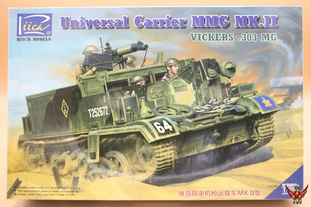 ROWASP | NU 40% KORTING | Riich 1/35 Univer. Carrier Vickers, Hobby en Vrije tijd, Overige merken, RIICH, Tank, 1:32 tot 1:50