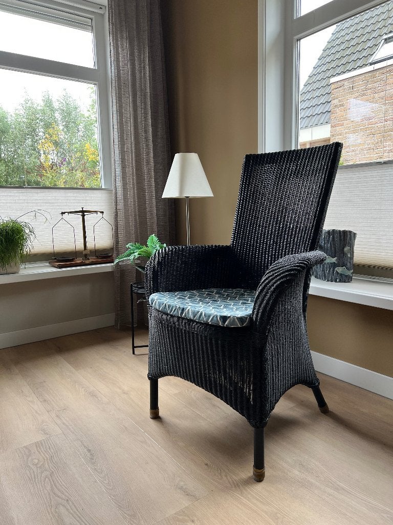 Rotan stoel, Ophalen, Zo goed als nieuw, Blauw, Eén