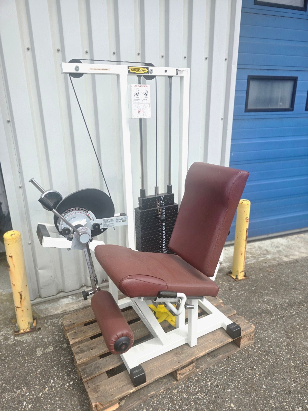 technogym leg extension 120 kg, Ophalen, Gebruikt, Overige typen