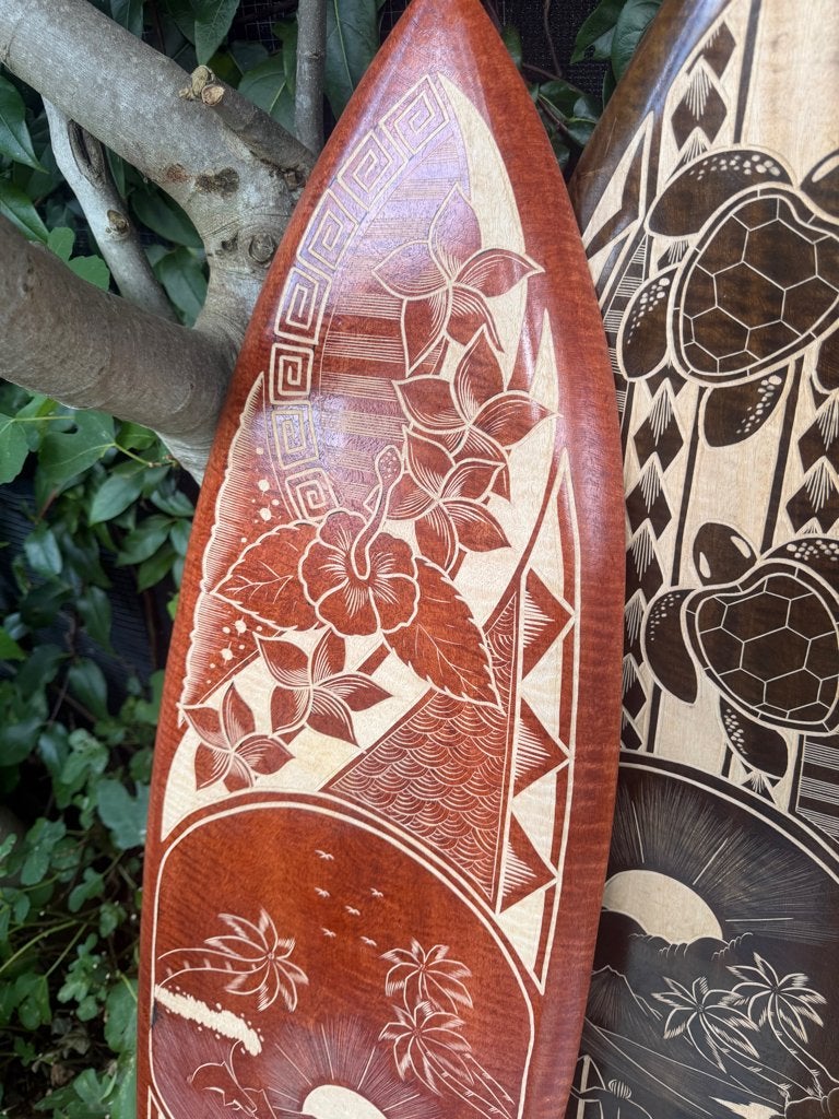 Foto 5 van Surfplank handwerk wanddecoratie Bali Boho mancave Indonesie