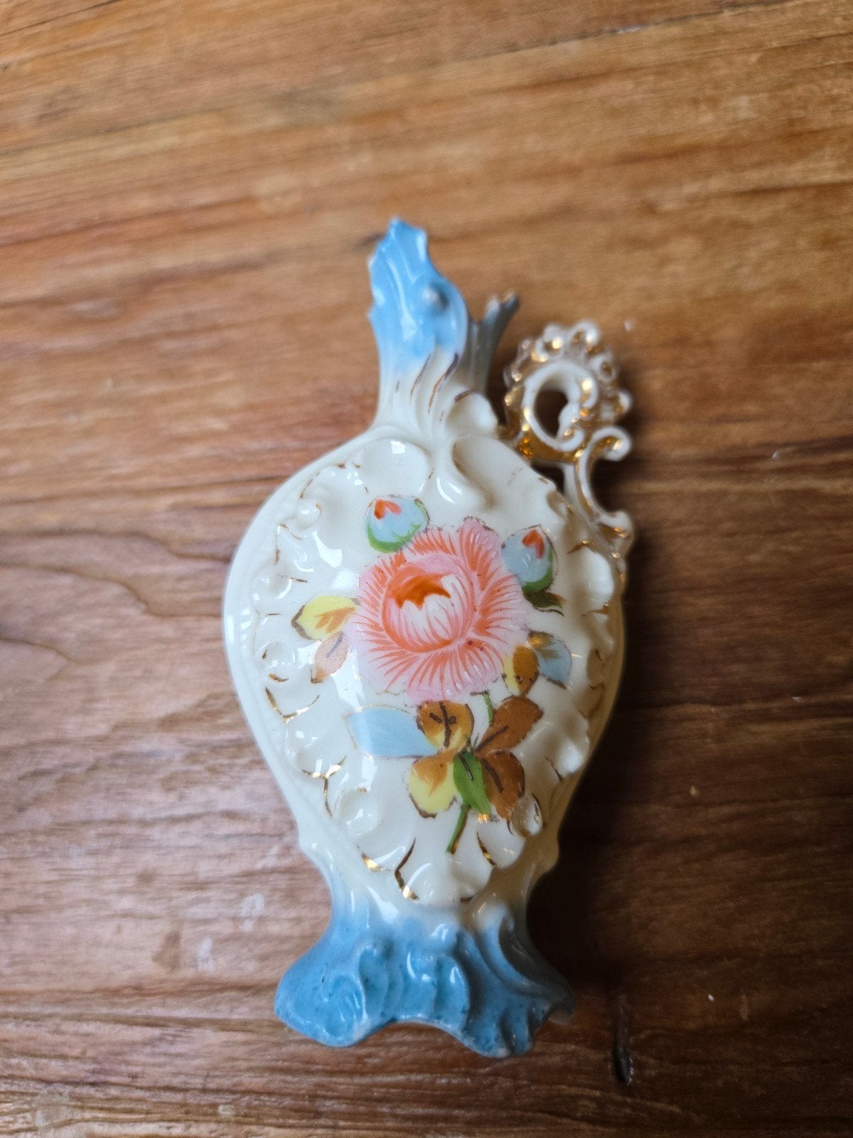 Vintage Porseleinen Mini Vaasje, Rococo, Ophalen of Verzenden