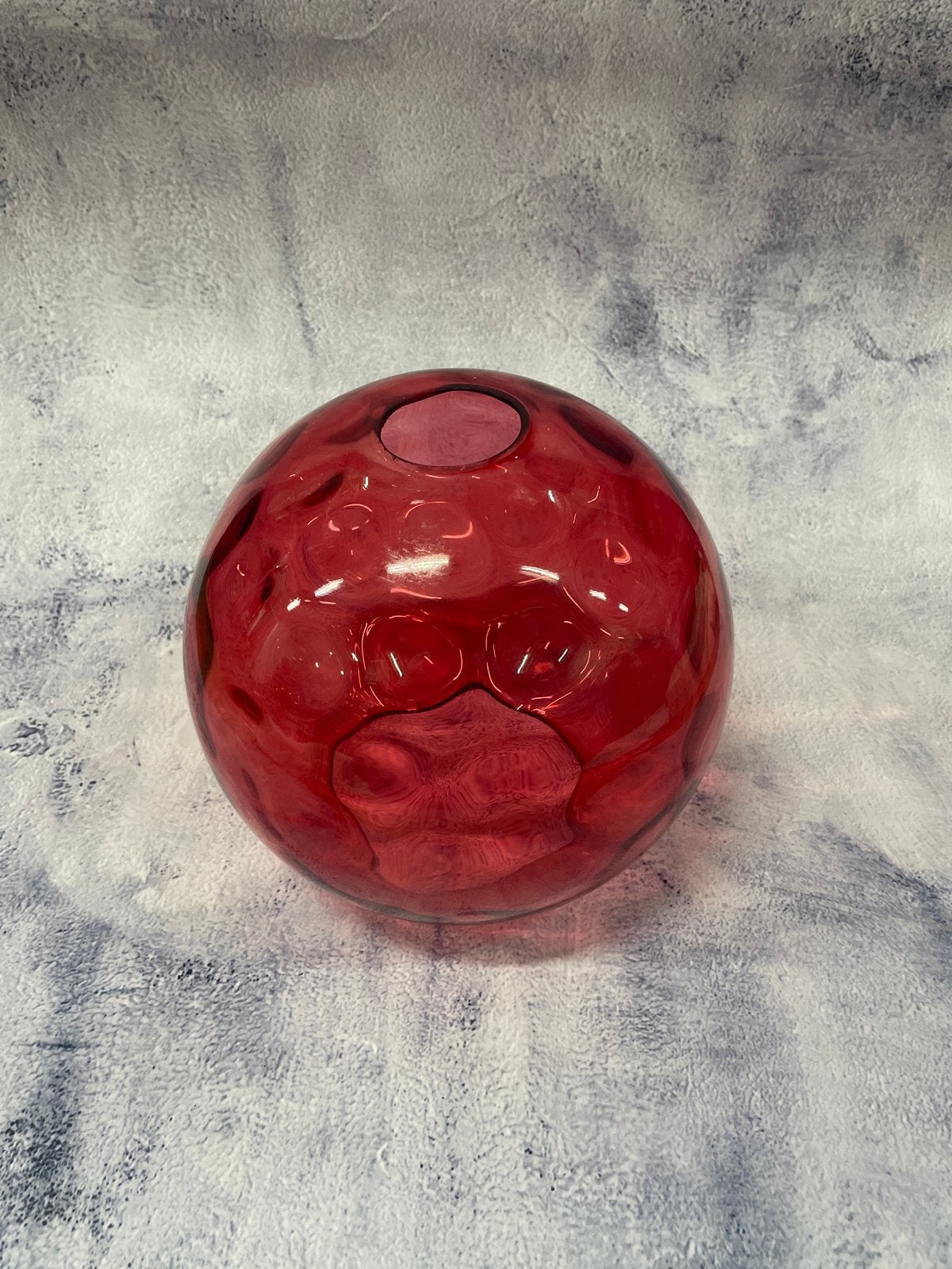 Made Ilaria Hanglamp Glazen Bol 20 cm Rood, Ophalen of Verzenden, Gebruikt, Glas