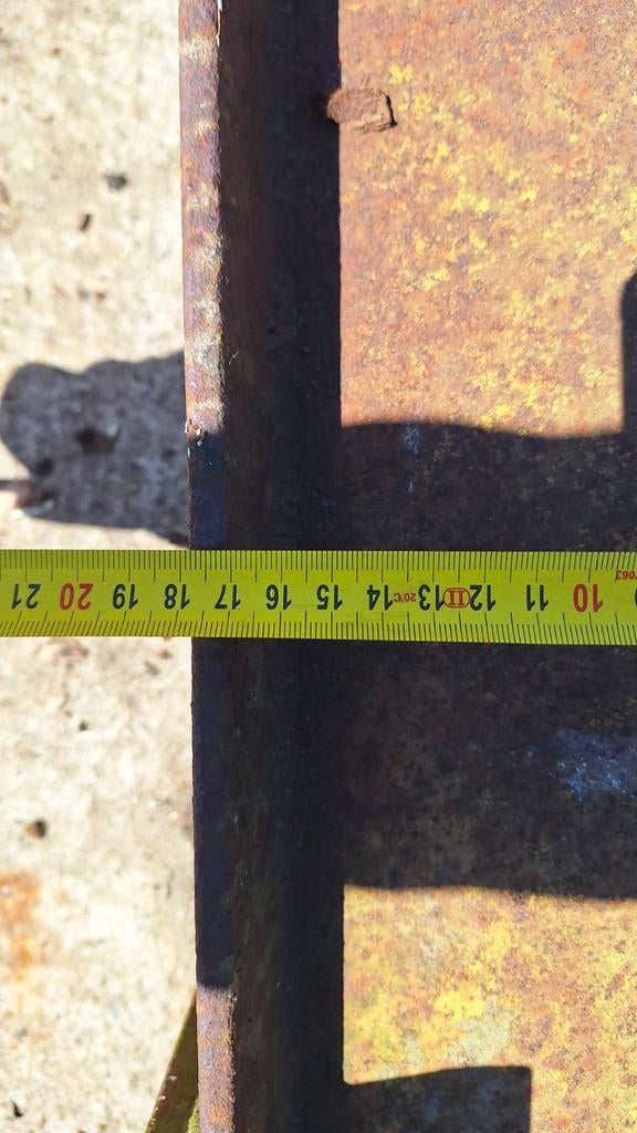 Stalen balk met loopkat Demag, Doe-het-zelf en Verbouw, Lieren en Takels, Ophalen, Gebruikt