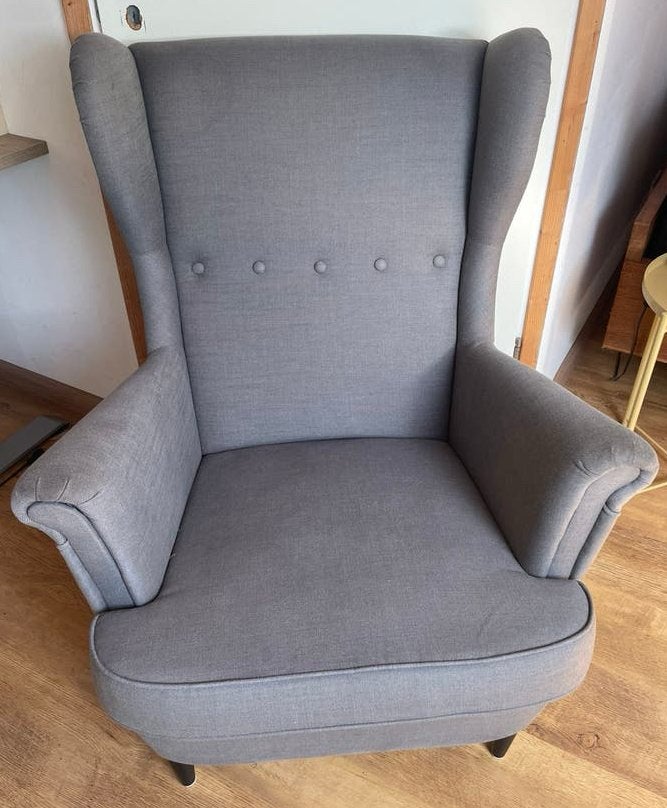 stoel fauteuil, Huis en Inrichting, Fauteuils, Ophalen, Gebruikt, Wing chair Strandmon, 75 tot 100 cm