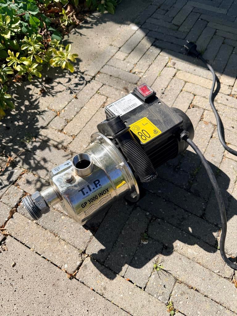T.I.P. GP 3000 INOX Tuinpomp - Zo goed als nieuw, Ophalen, Zo goed als nieuw, Elektrisch, Besproeiingspomp