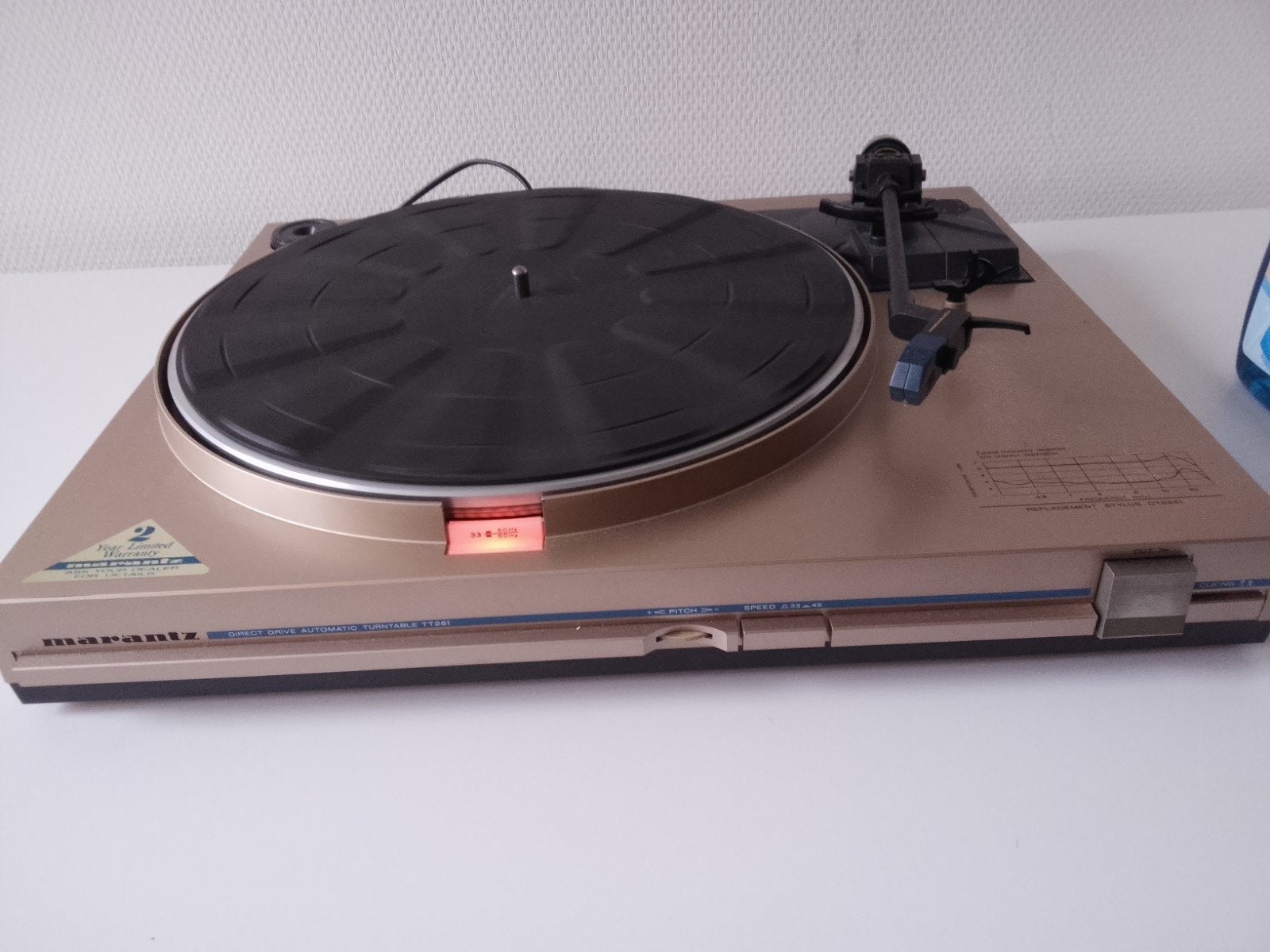 Marantz TT251 Direct Drive Automatische Platenspeler, Overige merken, Gebruikt, Automatisch, Ophalen of Verzenden