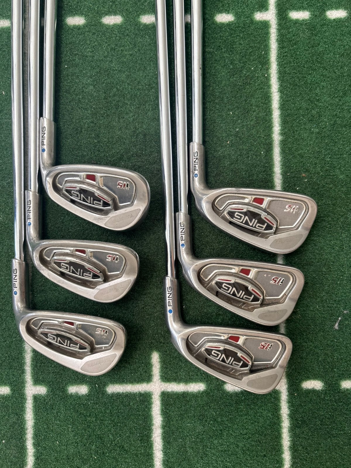 Ping I15 Ijzerset | Blue Dot | R Flex, Ping, Set, Zo goed als nieuw, Ping