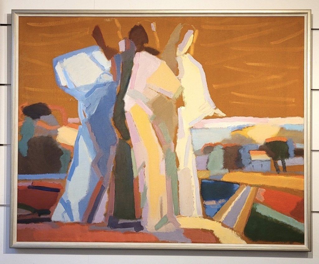 Alexander RIKHTER, Samen op weg, Antiek en Kunst, Kunst | Schilderijen | Klassiek, Ophalen, Origineel werk, Olieverf, Doek