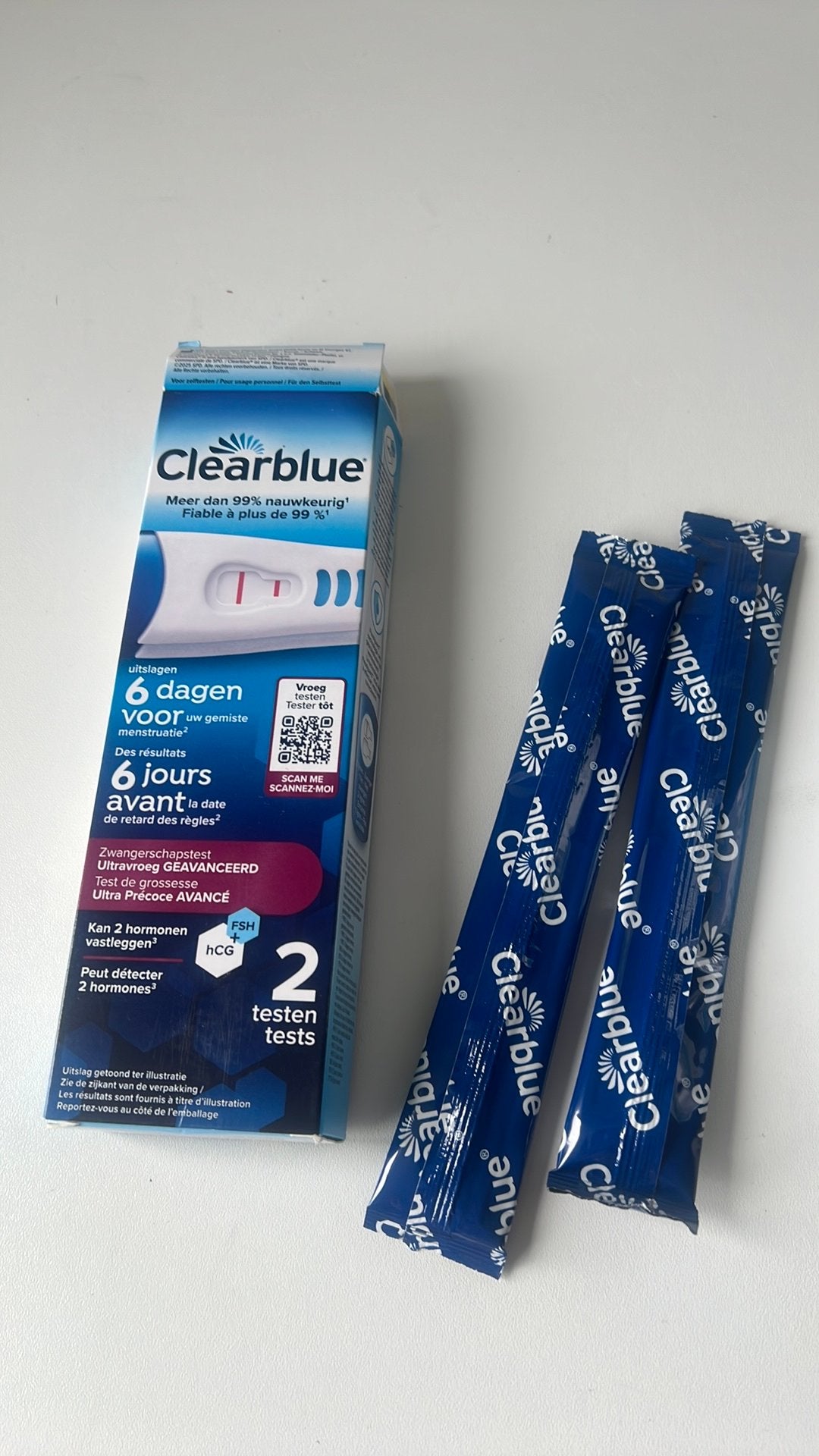Clearblue zwangerschapstest, Boeken, Zwangerschap en Opvoeding, Ophalen of Verzenden, Nieuw