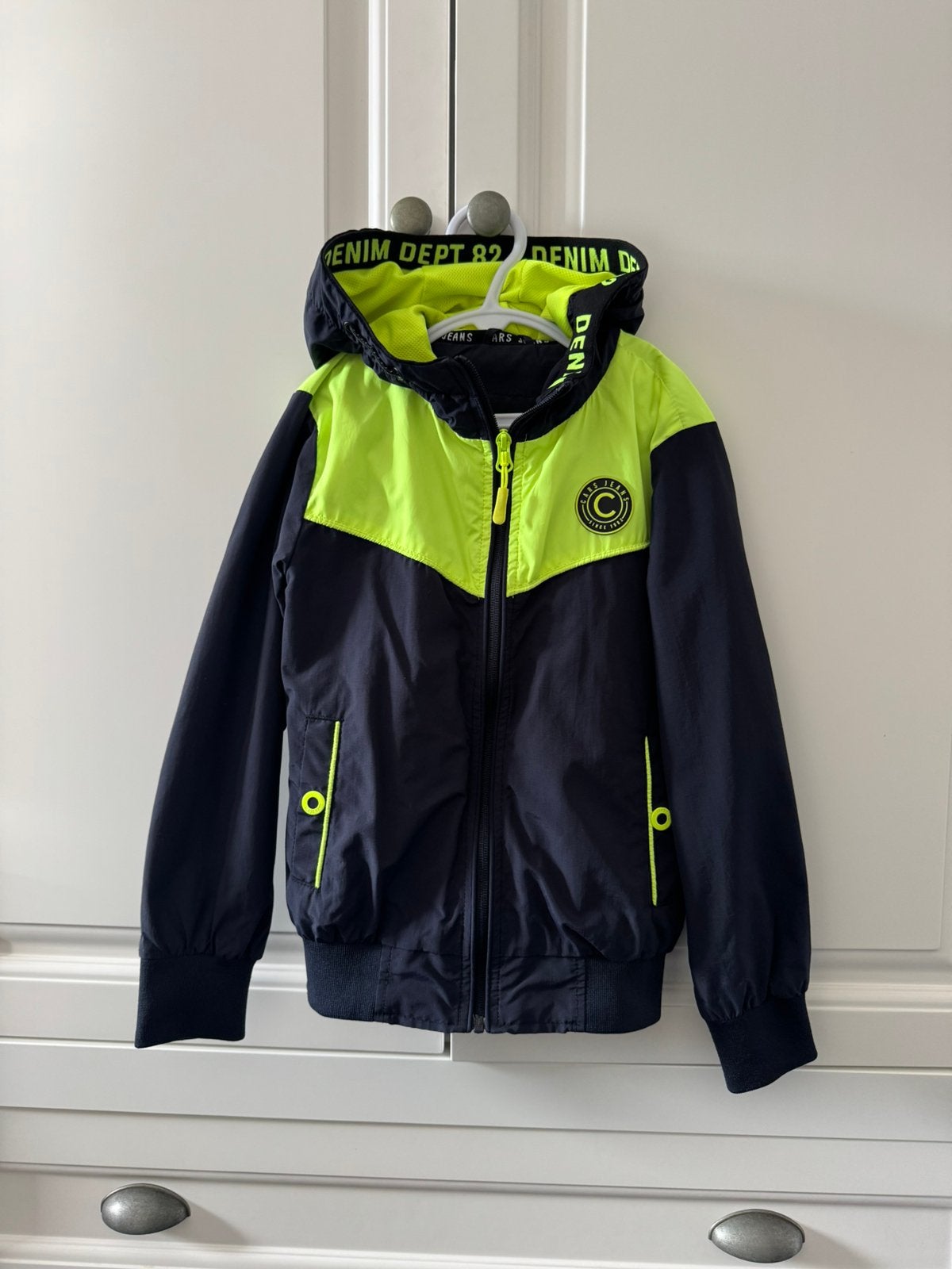 Cars jeans zomerjas/tussenjas maat 8, Ophalen of Verzenden, Zo goed als nieuw, Jongen, Jas