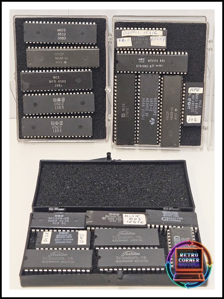 19x IC's | MOS 6502, 6522 VIA, Commodore 1541/1541C, NEC V20, Computers en Software, Verzenden, Commodore C 64