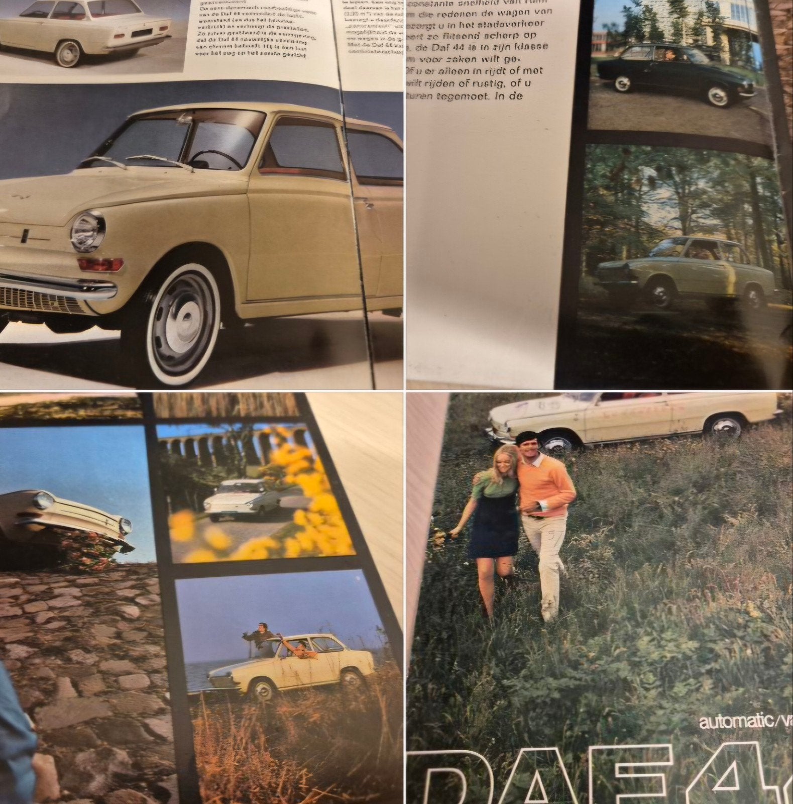 1968 Nederlands Daf 44 folder 1e type Daf44 variomatic autom, Ophalen of Verzenden, Zo goed als nieuw, Overige merken