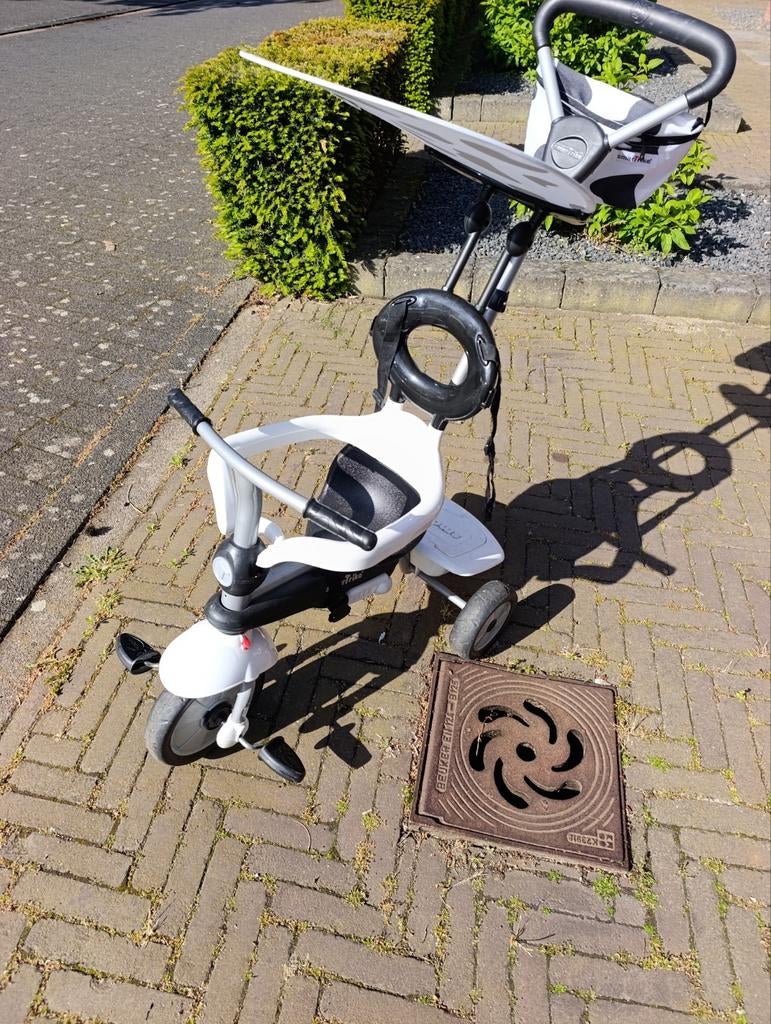Smart Trike meegroei driewieler - Wit, Fietsen en Brommers, Fietsen | Driewielers, Ophalen, Gebruikt, Smart Trike, Duwstang