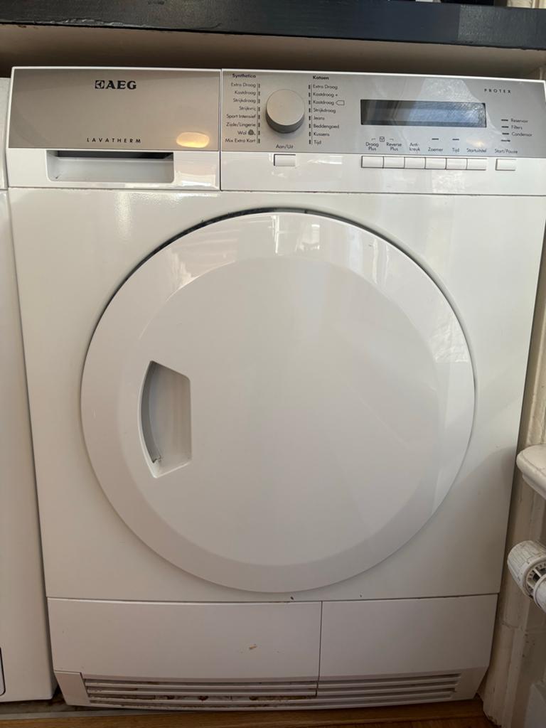 AEG Lavatherm Condensdroger - Drogen duurt wat langer, Ophalen, 6 tot 8 kg, Gebruikt, Voorlader
