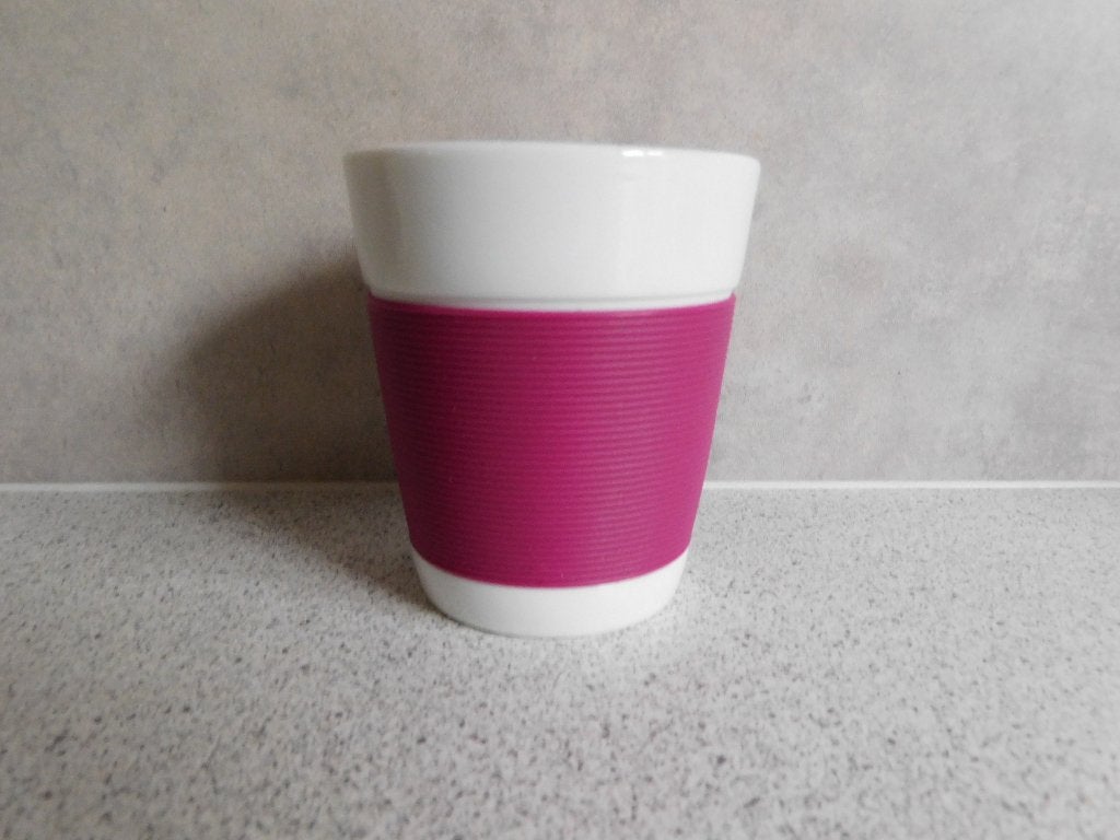Mok 10x9 cm. Cerise Canteen Bodum, Overige merken, Ophalen of Verzenden, Zo goed als nieuw, Overige stijlen