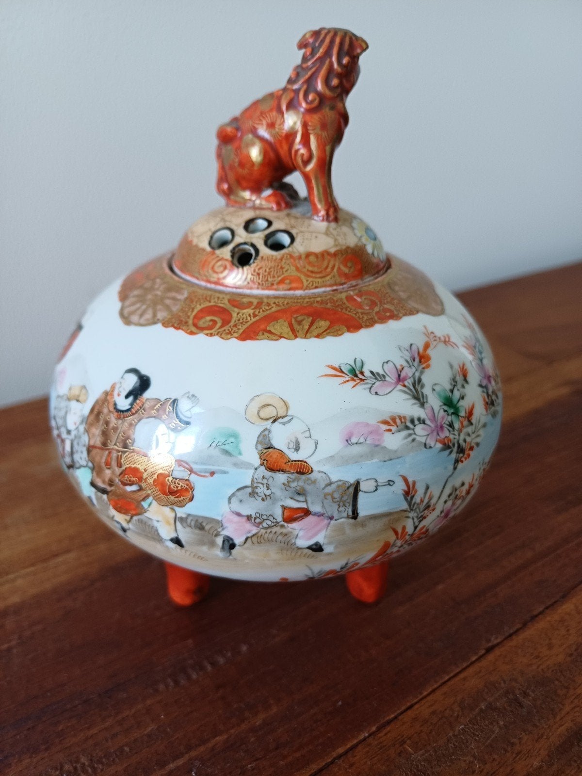 Prachtige Oude Japanse Wierookbrander - Zeldzaam Atelierstuk, Ophalen of Verzenden