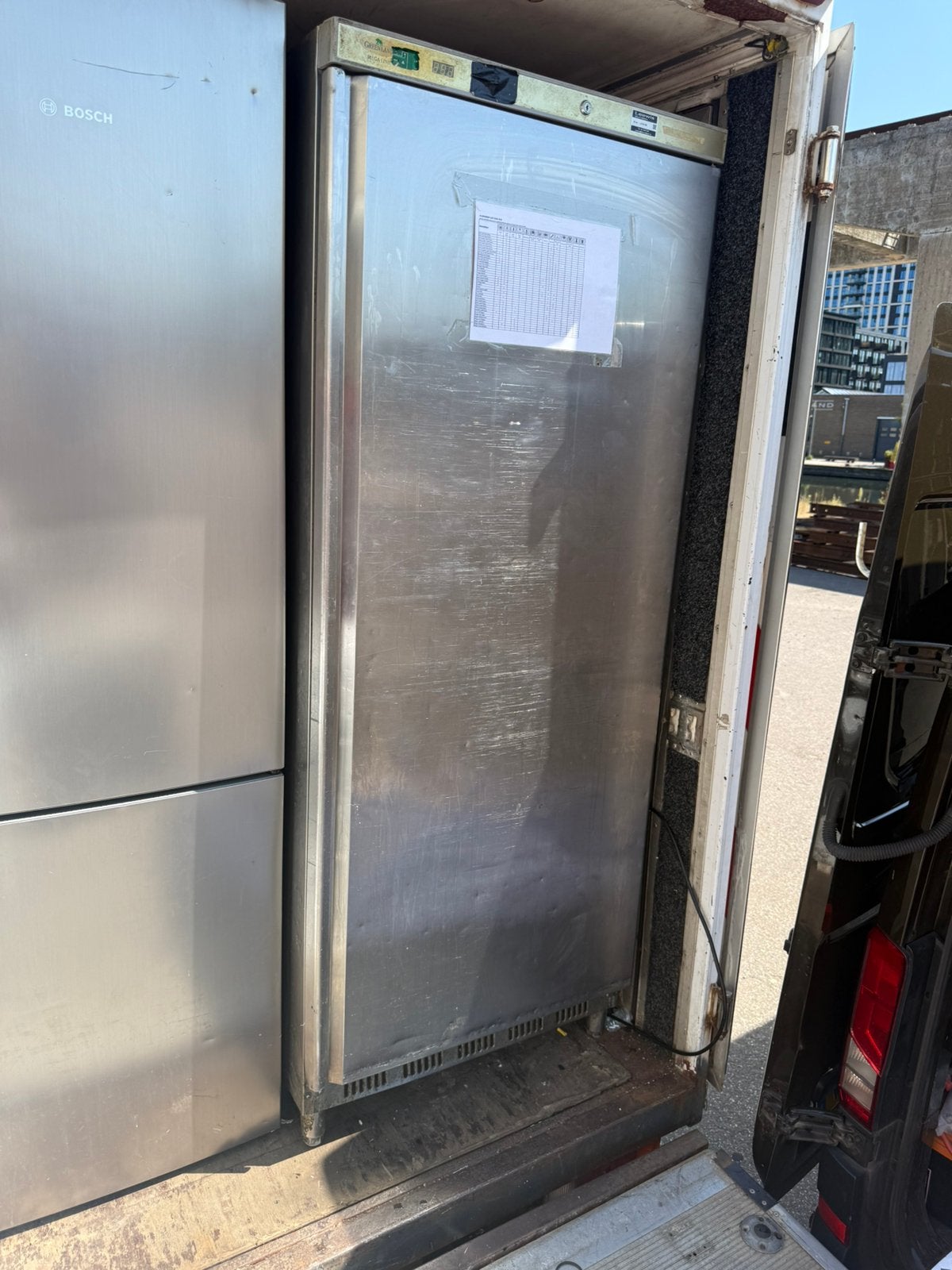 Diepvries vriezer horeca RVS, 60 cm of meer, Met vriesvak, 160 cm of meer, Ophalen of Verzenden