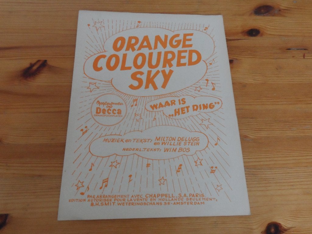 Orange coloured sky - de lugg / stein, Gebruikt, Gitaar, Ophalen of Verzenden, Artiest of Componist