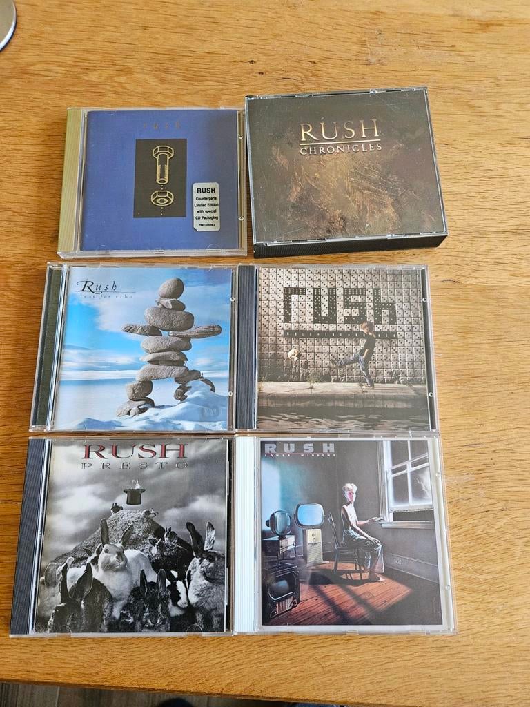 6 cd's  van Rush, Ophalen of Verzenden, Zo goed als nieuw, Progressive