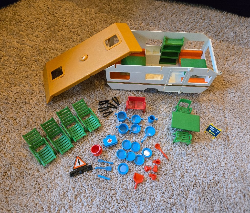 Caravan playmobil vintage 1976/1977, Ophalen of Verzenden, Gebruikt, Losse onderdelen